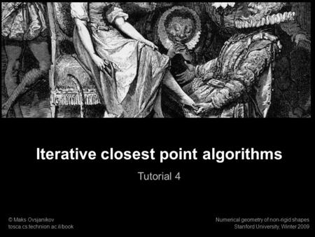 Iterative closest point algorithms