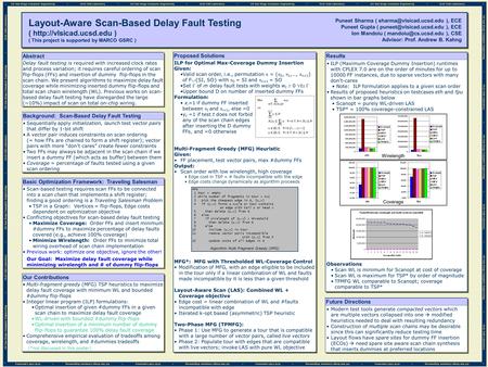 Background: Scan-Based Delay Fault Testing Sequentially apply initialization, launch test vector pairs that differ by 1-bit shift A vector pair induces.