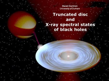 Truncated disc and X-ray spectral states of black holes
