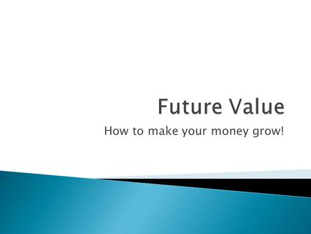 How to make your money grow!.  Savings Account ◦ Completely safe ◦ High liquidity ◦ Low rate of return  Certificate of Deposit (CD) ◦ Completely safe.