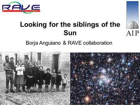Looking for the siblings of the Sun Borja Anguiano & RAVE collaboration.