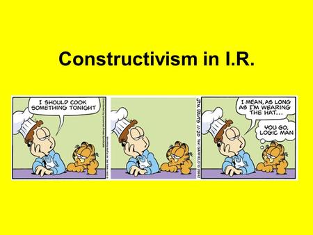 Constructivism in I.R..