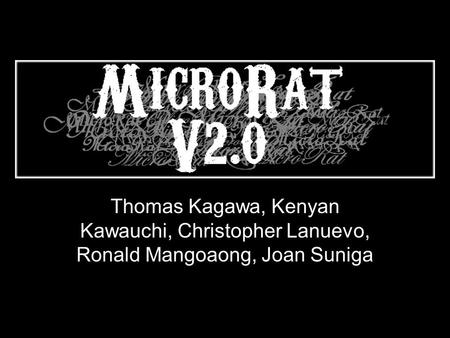 Thomas Kagawa, Kenyan Kawauchi, Christopher Lanuevo, Ronald Mangoaong, Joan Suniga.
