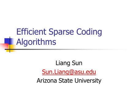 Efficient Sparse Coding Algorithms