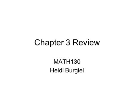 Chapter 3 Review MATH130 Heidi Burgiel. Relation A relation R from X to Y is any subset of X x Y The matrix of a Relation R is a matrix that has a 1 in.