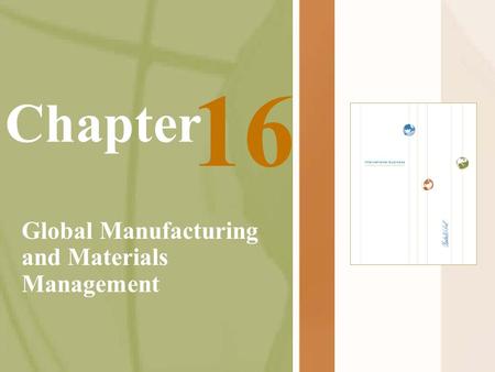 Global Manufacturing and Materials Management