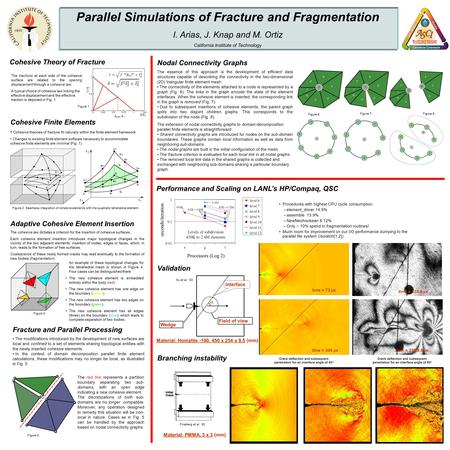 Parallel Simulations of Fracture and Fragmentation I. Arias, J. Knap and M. Ortiz California Institute of Technology Figure 1. The tractions at each side.