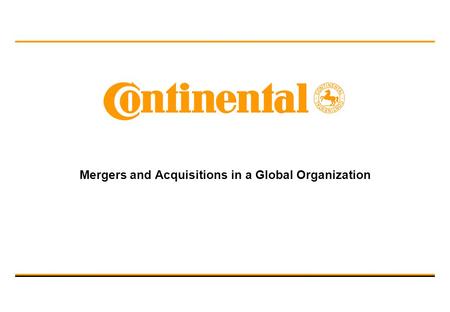 Mergers and Acquisitions in a Global Organization April 24, 2006.