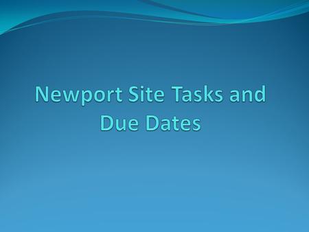 TaskFFA SubtaskDue Date SUPPLEMENTAL INVESTIGATION (OFFSHORE) Submit Draft Report - FFA Date2/2/2012 ENGINEERING ESTIMATE/COST ANALYSIS (EE/CA) (OFFSHORE)