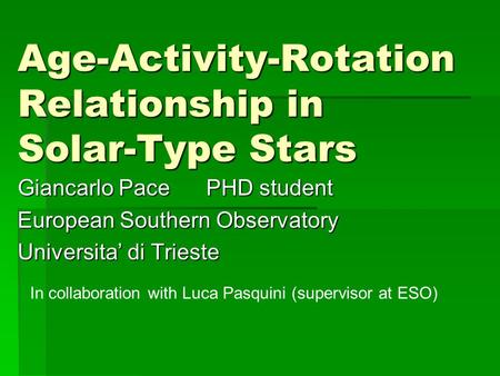 Age-Activity-Rotation Relationship in Solar-Type Stars