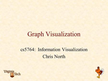 Graph Visualization cs5764: Information Visualization Chris North.