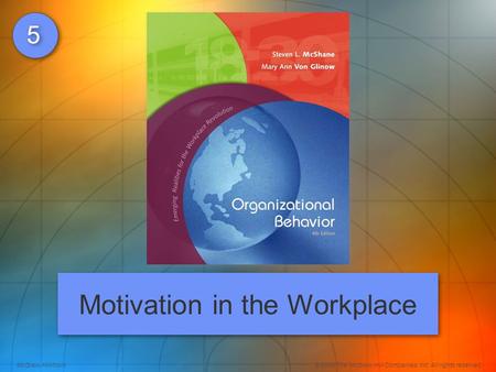 McGraw-Hill/Irwin© 2008 The McGraw-Hill Companies, Inc. All rights reserved. 5 5 Motivation in the Workplace.