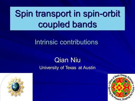 Spin transport in spin-orbit coupled bands