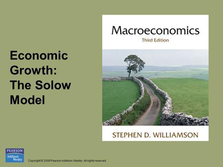 Economic  Growth:   The Solow  Model