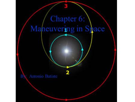 Chapter 6: Maneuvering in Space By: Antonio Batiste.