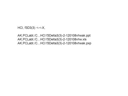 HCl, f3D3(3) 