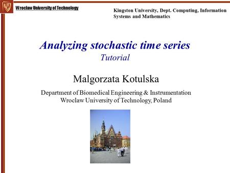 Analyzing stochastic time series Tutorial