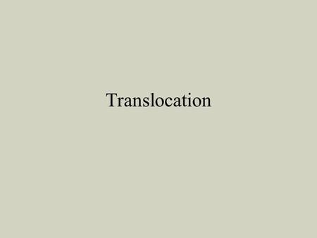 Translocation. Transports water in the xylem Transports food and minerals in the phloem.