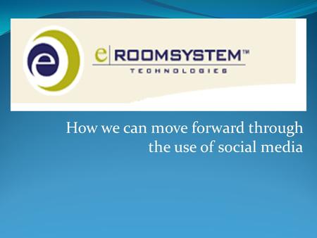 How we can move forward through the use of social media.