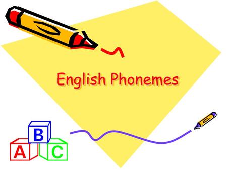 English Phonemes. Vowel Phonemes A Cat, Bat, Rat, Fat, Lap, Map, Apple.