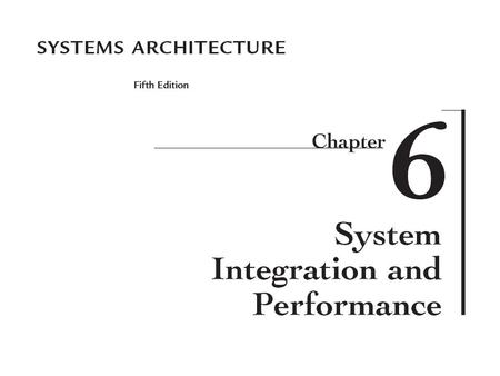 Chapter Goals Describe the system bus and bus protocol