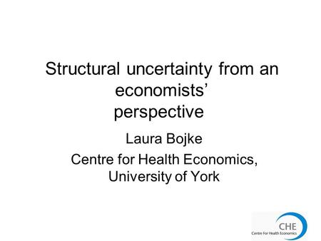 Structural uncertainty from an economists’ perspective