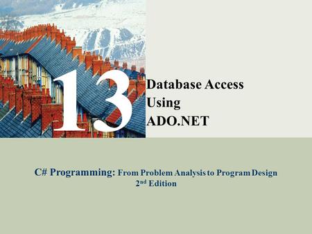 Database Access Using ADO.NET