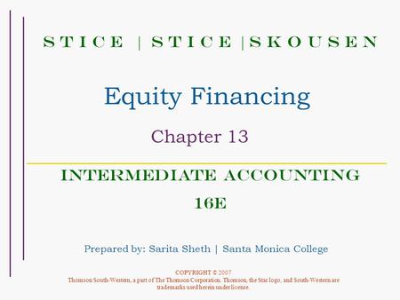 Intermediate Accounting