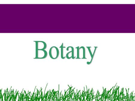 Botany.