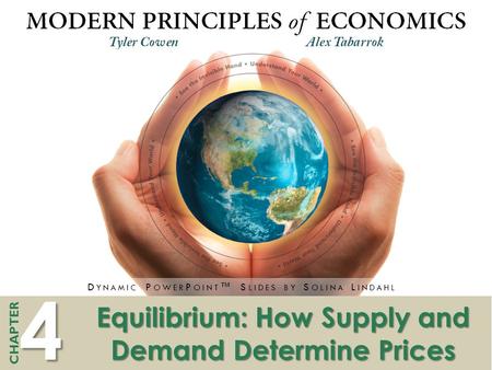 Equilibrium: How Supply and Demand Determine Prices