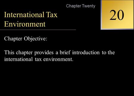 Chapter Outline The Objectives of Taxation Types of Taxation