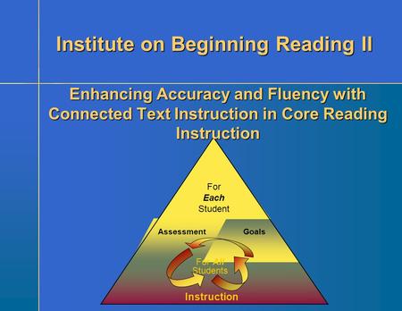 Institute on Beginning Reading II