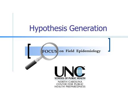 Hypothesis Generation. Goals Discuss the importance of hypothesis generation Describe approaches to generating hypotheses Present Internet resources useful.