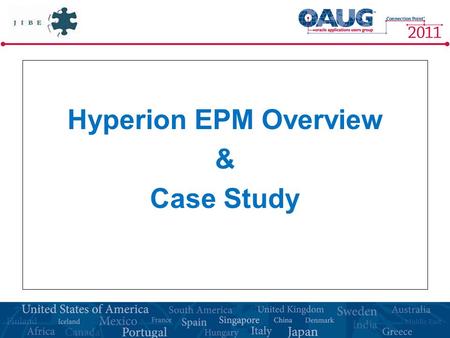 Hyperion EPM Overview & Case Study.