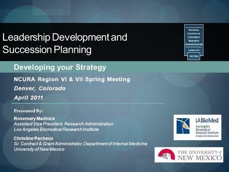 Leadership Development and Succession Planning