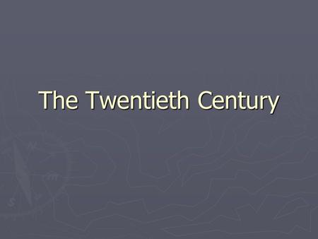 The Twentieth Century. Themes to watch for ► Individual ► Individual responsibility ► Angst ► Alienation ► Alienation and isolation, esp. of artist ►