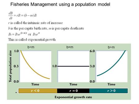Fisheries Management using a population model bm.