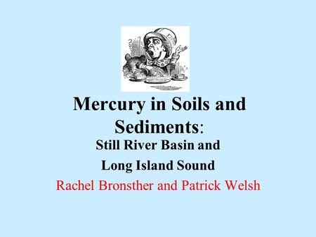 Mercury in Soils and Sediments: Still River Basin and Long Island Sound Rachel Bronsther and Patrick Welsh.