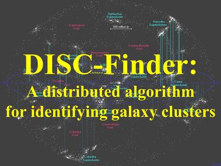 DISC-Finder: A distributed algorithm for identifying galaxy clusters.