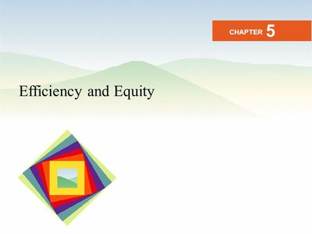 5 CHAPTER Efficiency and Equity