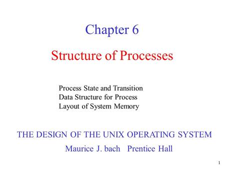 Structure of Processes