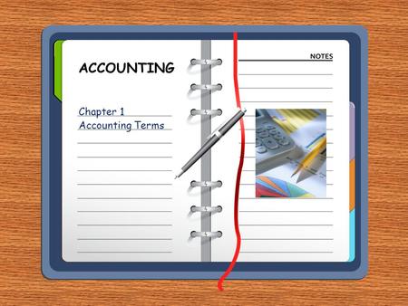 Chapter 1 Accounting Terms