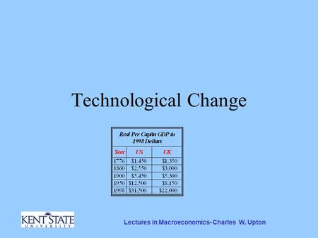 Lectures in Macroeconomics- Charles W. Upton Technological Change.