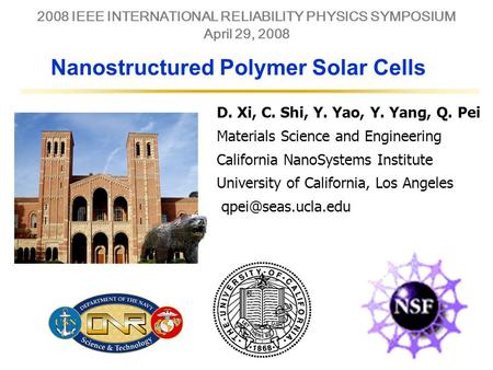 Nanostructured Polymer Solar Cells