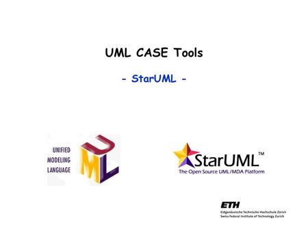 UML CASE Tools - StarUML -