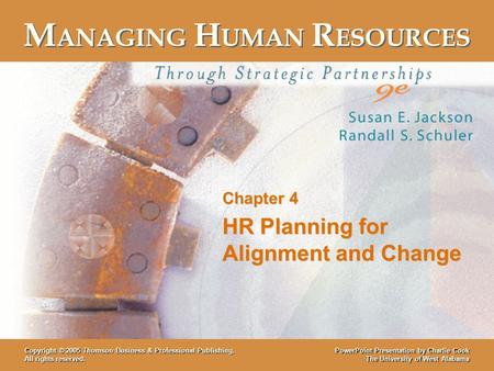 HR Planning for Alignment and Change