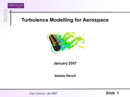 Turbulence Modelling for Aerospace