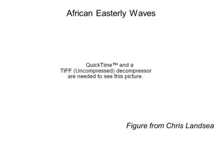 African Easterly Waves Figure from Chris Landsea.