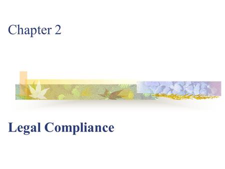 Chapter 2 Legal Compliance. The Employment Relationship Employer-employee Independent Contractor Temporary Employee.