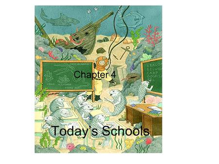 Today’s Schools Chapter 4. How schools are organized Most often at four levels: Early childhood education, elementary schools, middle schools/junior high.